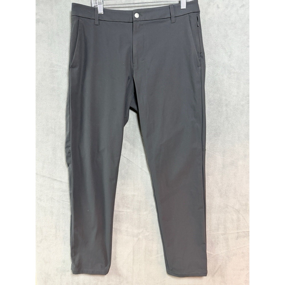 Lululemon Men's ABC Slim Fit Utilitech 5 Pocket Pants Black 34x31 Stretch Casual